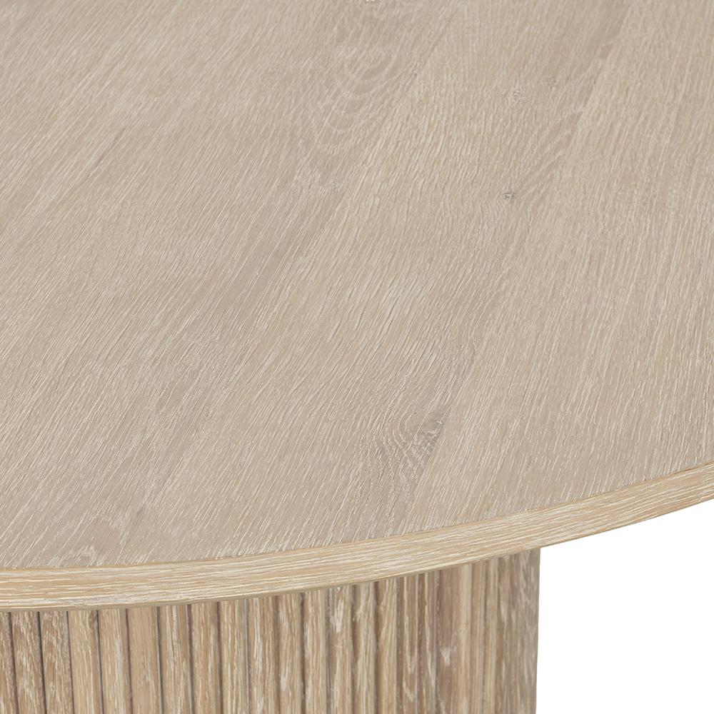 Classic Home  - Vander Round Wood Dining Table - Cream - 51031721 veiw 3