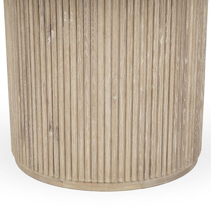 Classic Home  - Vander Round Wood Dining Table - Cream - 51031721 veiw 4