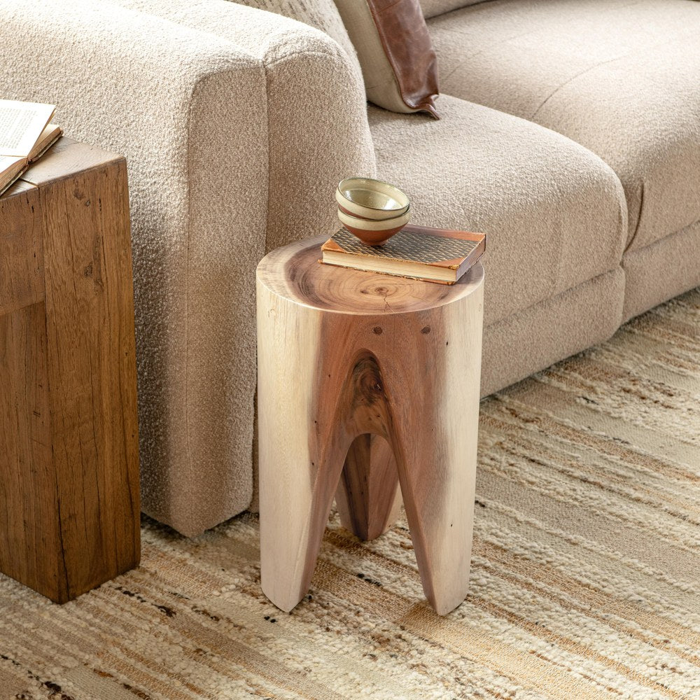 Classic Home - Vela 18" Meh Wood Accent Table - Natural - 51005525 view 6