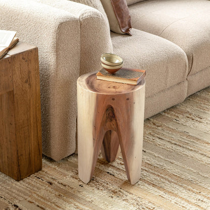 Classic Home - Vela 18" Meh Wood Accent Table - Natural - 51005525 view 6