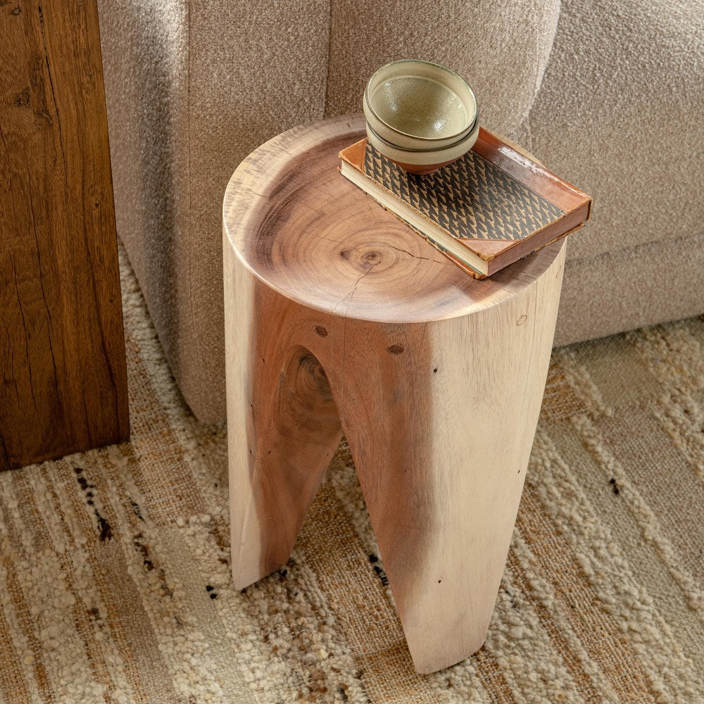 Classic Home - Vela 18" Meh Wood Accent Table - Natural - 51005525 view 7
