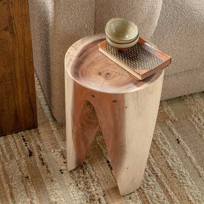 Classic Home - Vela 18" Meh Wood Accent Table - Natural - 51005525 view 7