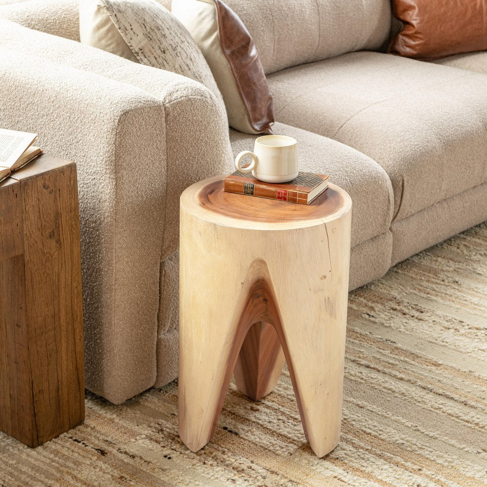 Classic Home - Vela 21" Meh Wood Accent Table - Natural - 51005526 view 6
