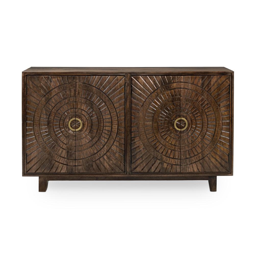 Classic Home - Vivienne 4-Door Mango Wood Buffet Sideboard In Brown - 52010958 veiw 2