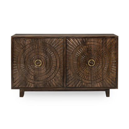 Classic Home - Vivienne 4-Door Mango Wood Buffet Sideboard In Brown - 52010958 veiw 2