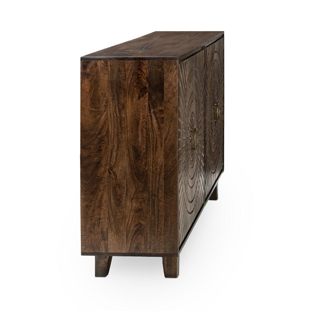 Classic Home - Vivienne 4-Door Mango Wood Buffet Sideboard In Brown - 52010958 veiw 4