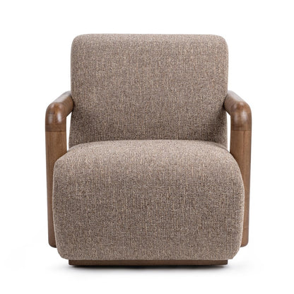 Classic Home - Welson Swivel Accent Chair - Warm Mocha Brown - 53006702 view 2