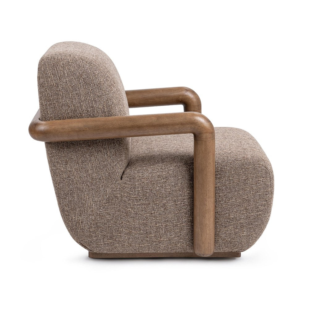 Classic Home - Welson Swivel Accent Chair - Warm Mocha Brown - 53006702 view 3