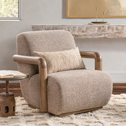 Classic Home - Welson Swivel Accent Chair - Warm Mocha Brown - 53006702 view 7