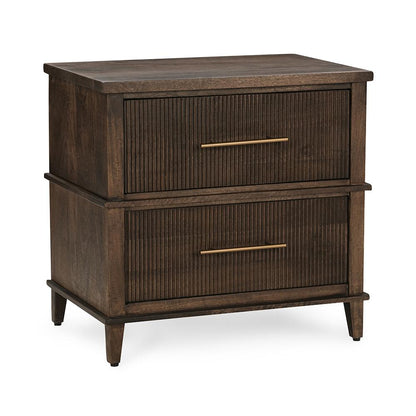 Classic Home  - Westlake 2-Drawer Mango Wood Nightstand - Kona Brown - 54010278 veiw 1