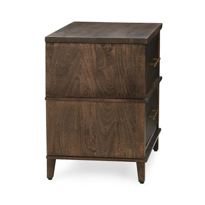 Classic Home  - Westlake 2-Drawer Mango Wood Nightstand - Kona Brown - 54010278 veiw 3