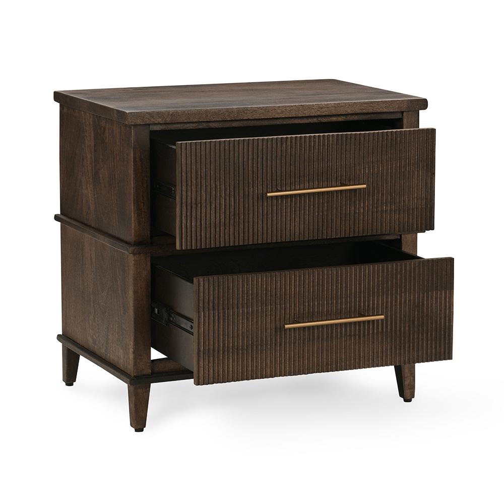 Classic Home  - Westlake 2-Drawer Mango Wood Nightstand - Kona Brown - 54010278 veiw 5