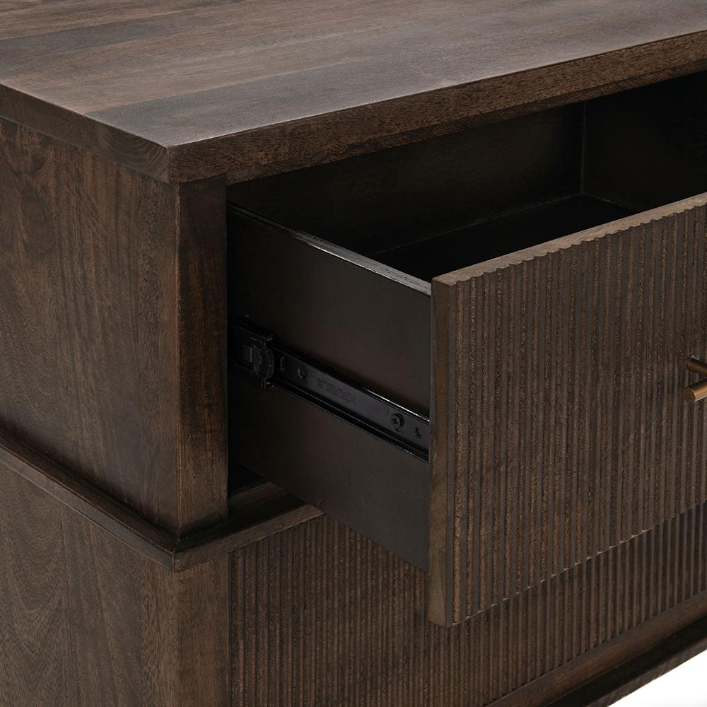 Classic Home  - Westlake 2-Drawer Mango Wood Nightstand - Kona Brown - 54010278 veiw 8