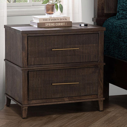 Classic Home  - Westlake 2-Drawer Mango Wood Nightstand - Kona Brown - 54010278 veiw 10