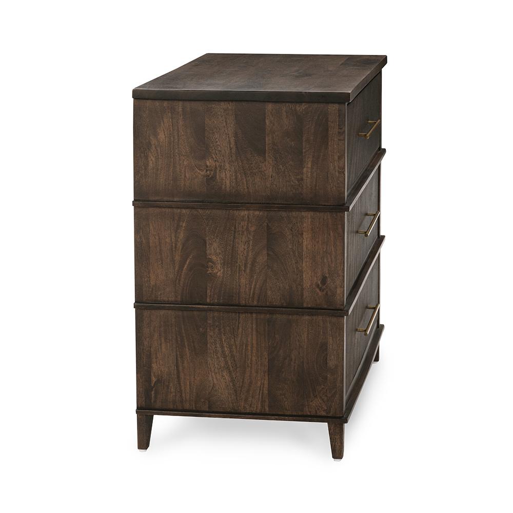 Classic Home  - Westlake 3-Drawer Mango Wood Chest Cabinet - Kona Brown - 52010996 veiw 3