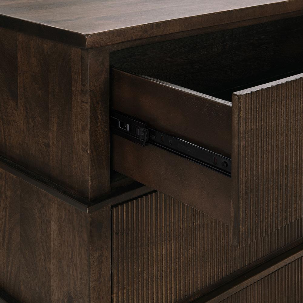 Classic Home  - Westlake 3-Drawer Mango Wood Chest Cabinet - Kona Brown - 52010996 veiw 8