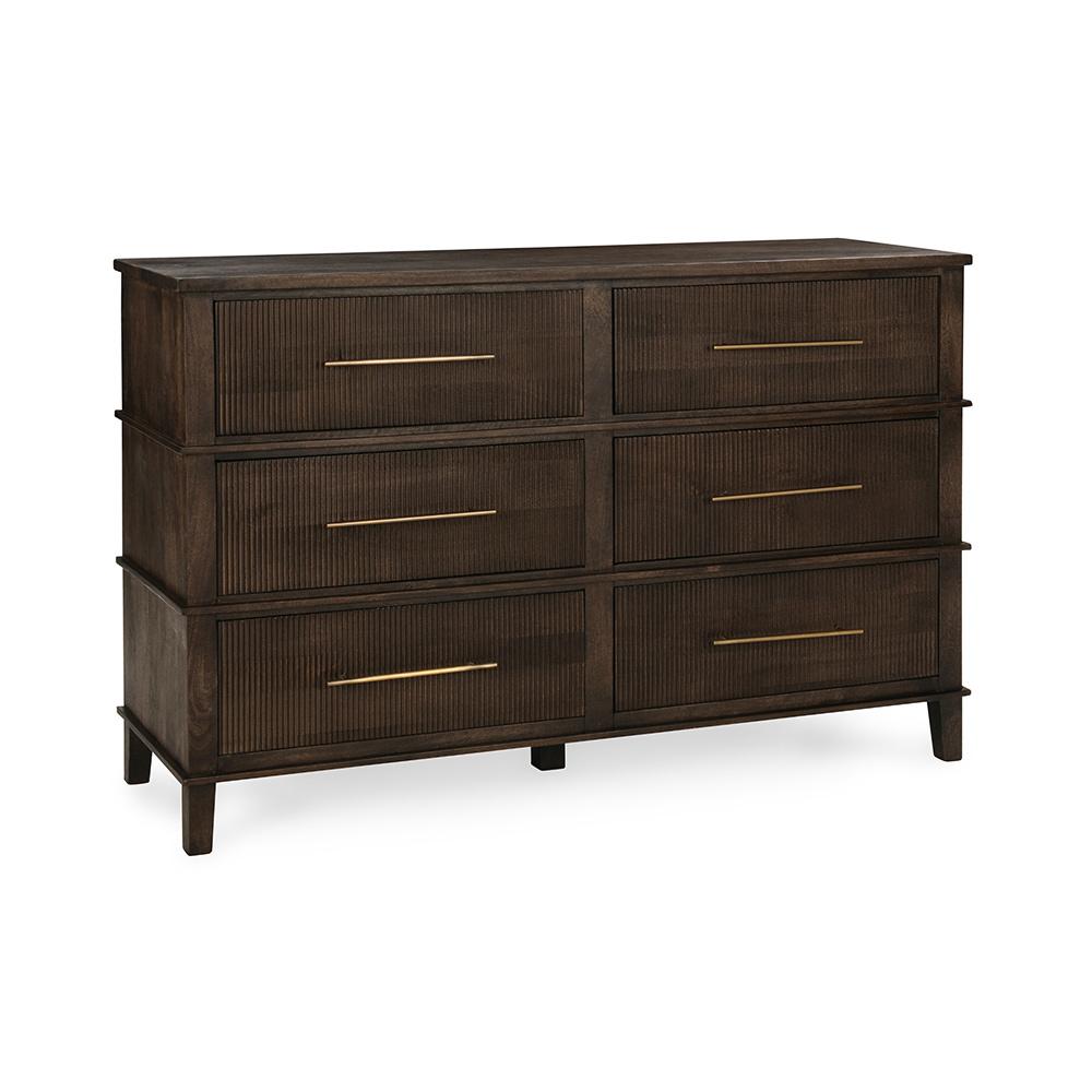Classic Home  - Westlake 6-Drawer Mango Wood Dresser - Kona Brown - 52010995 veiw 1