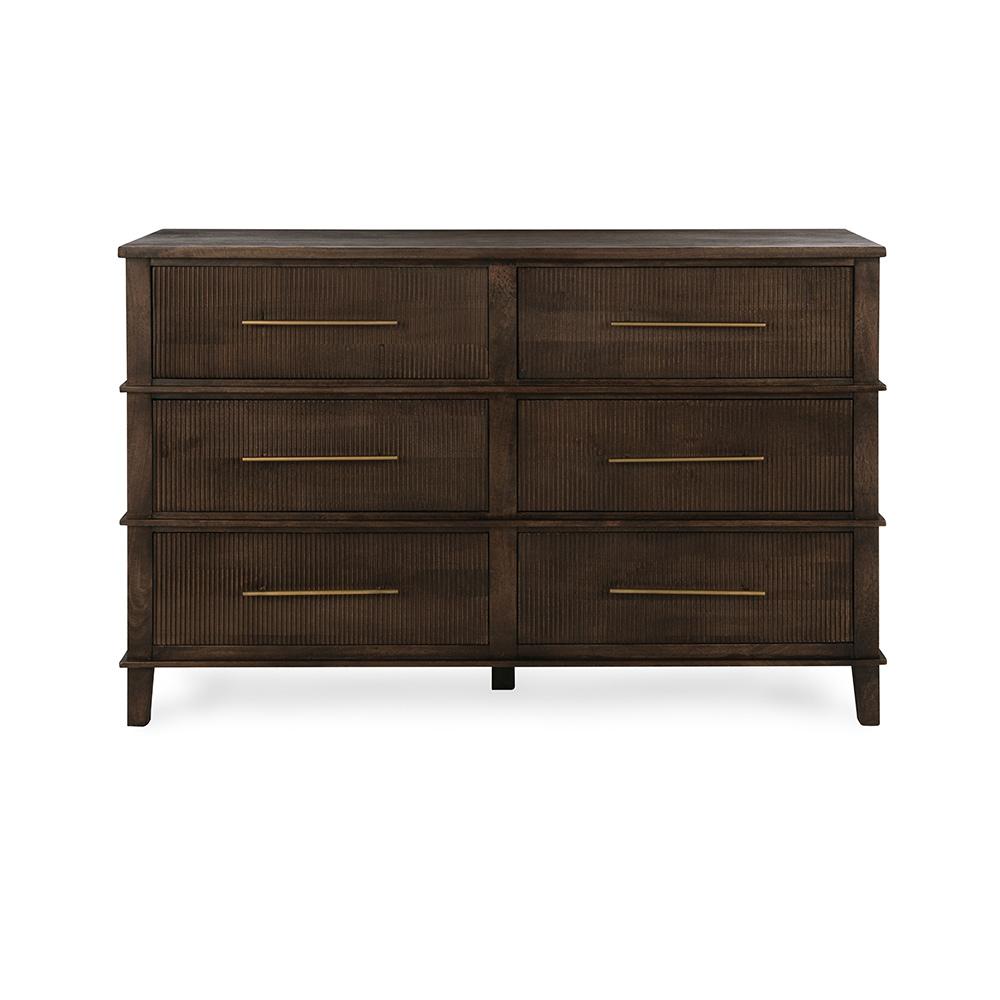 Classic Home  - Westlake 6-Drawer Mango Wood Dresser - Kona Brown - 52010995 veiw 2