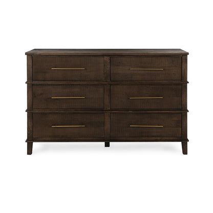 Classic Home  - Westlake 6-Drawer Mango Wood Dresser - Kona Brown - 52010995 veiw 2