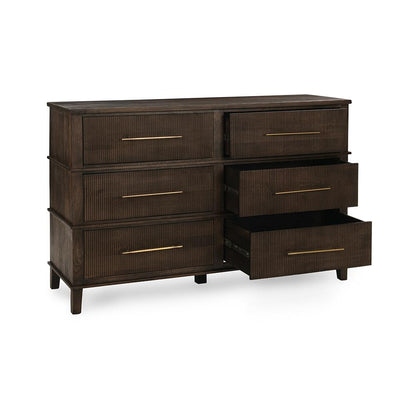 Classic Home  - Westlake 6-Drawer Mango Wood Dresser - Kona Brown - 52010995 veiw 5