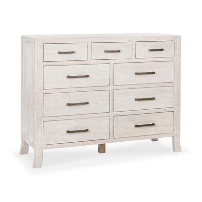 Classic Home  - Westmont 9-Drawer Mango Wood Dresser - White - 54010274 veiw 1