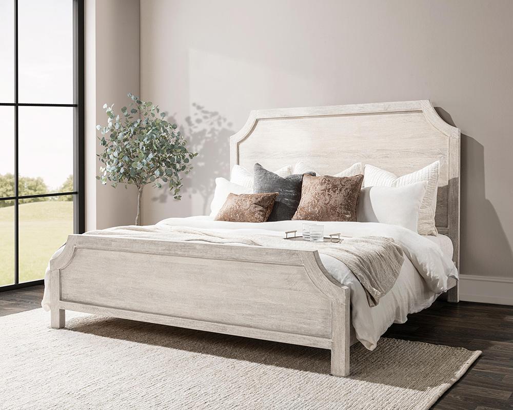 Classic Home  - Westmont Mango Wood Eastern King Bed - White - 54010270 veiw 2