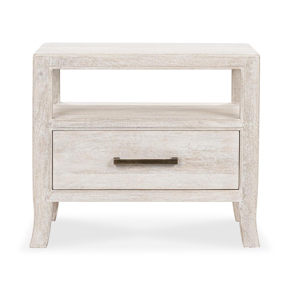 Classic Home  - Westmont Mango Wood Nightstand - White - 54010273 veiw 2