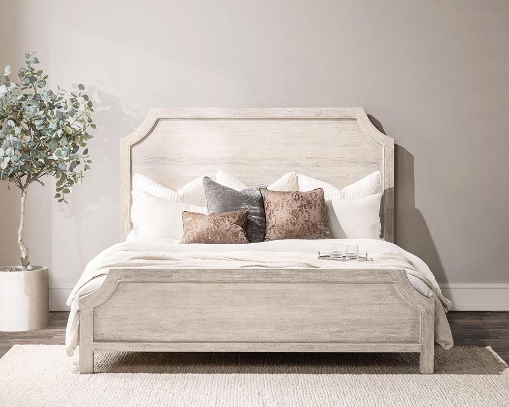 Classic Home  - Westmont Mango Wood Queen Bed - White - 54010272 veiw 10