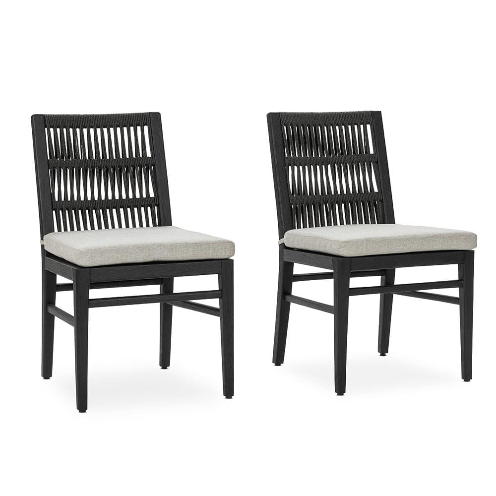 Classic Home  - Westville Set of 2 Outdoor Mahogany Wood Dining Chair - Black - 53051699 veiw 2