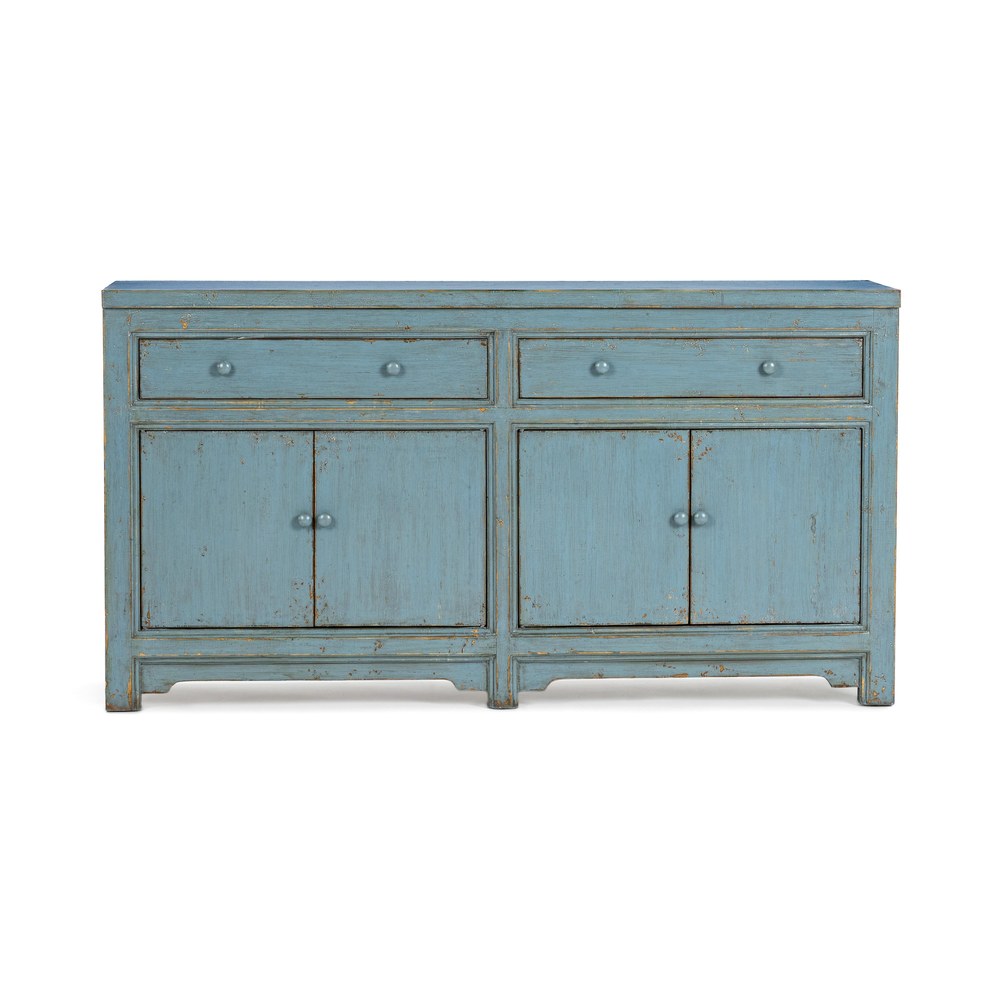 Classic Home - Winford Reclaimed Pine Sideboard Cabinet - Harbor Blue - 52004778 view 2