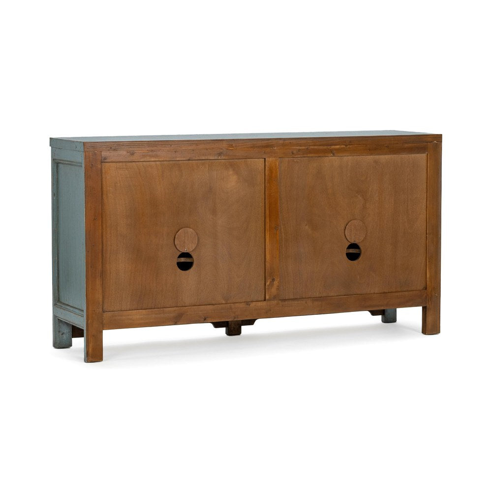 Classic Home - Winford Reclaimed Pine Sideboard Cabinet - Harbor Blue - 52004778 view 4