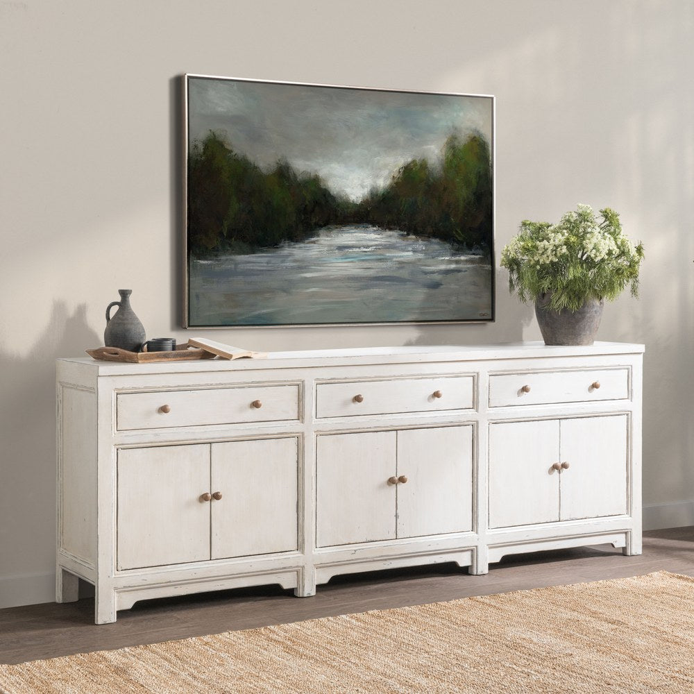 Classic Home - Winford Reclaimed Pine Sideboard - Coastal Cream - 52004770 view 8