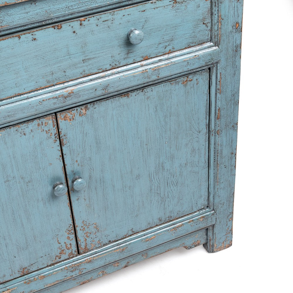 Classic Home - Winford Reclaimed Pine Sideboard - Harbor Blue - 52004769 view 5