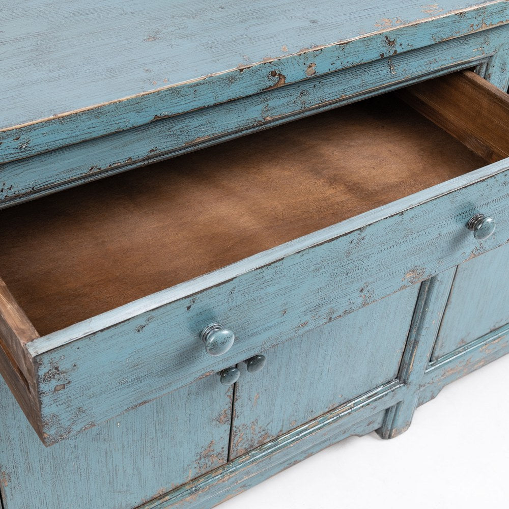 Classic Home - Winford Reclaimed Pine Sideboard - Harbor Blue - 52004769 view 7