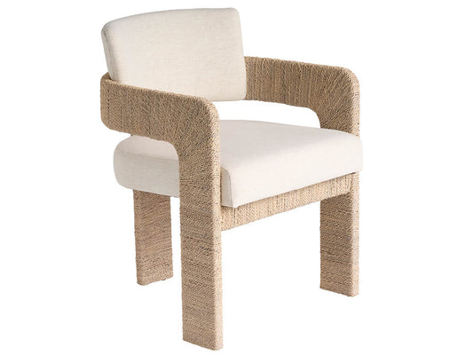 Coastal Living - Abaca Arm Chair - Dockside Natural Tan Oak - U533621 view 2