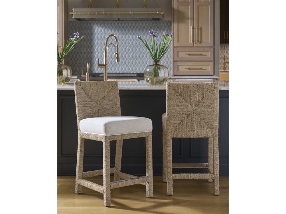 Coastal Living - Abaca Counter Chair - Dockside Natural Tan Oak - U533602 view 4