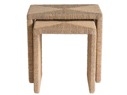 Coastal Living - Abaca Nesting Tables - Natural Tan - U533811 view 1