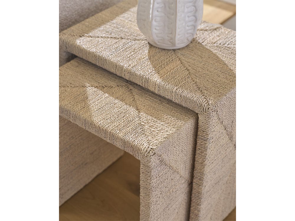 Coastal Living - Abaca Nesting Tables - Natural Tan - U533811 view 5