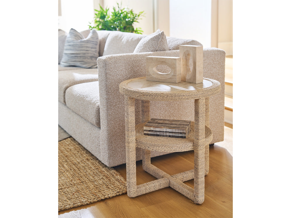 Coastal Living - Abaca Side Table - Natural Tan - U533820 view 4