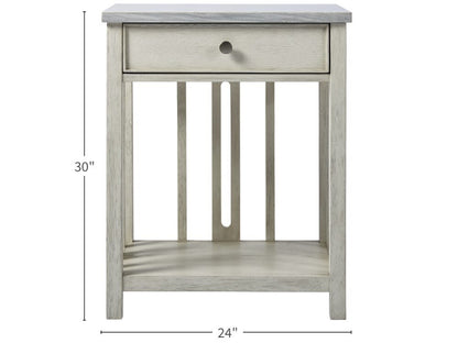 Coastal Living - Bedside Table With Stone Top - 833351 veiw 2