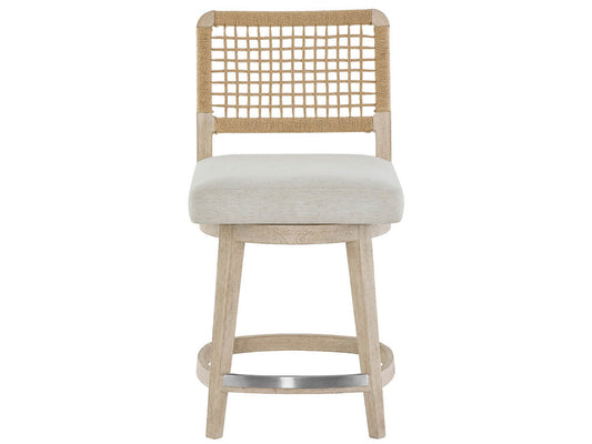 Coastal Living - Dockside Swivel Counter Stool - Dockside Natural Tan Oak - U533604 view 1