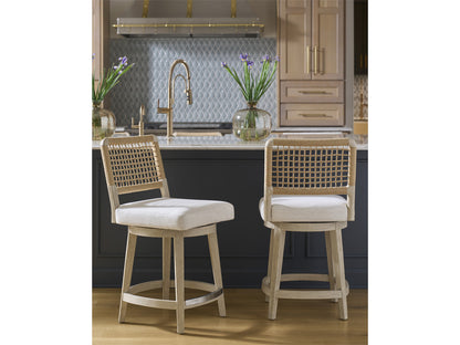 Coastal Living - Dockside Swivel Counter Stool - Dockside Natural Tan Oak - U533604 view 4