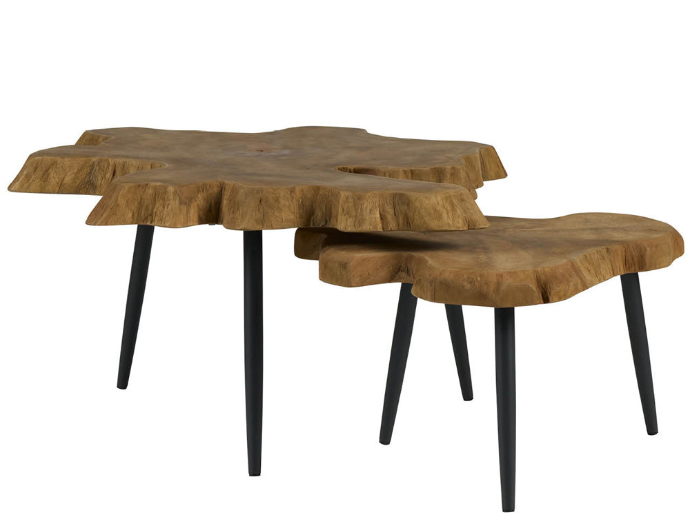 Coastal Living - Driftwood Nesting Tables - Natural Teak - U533821 view 1