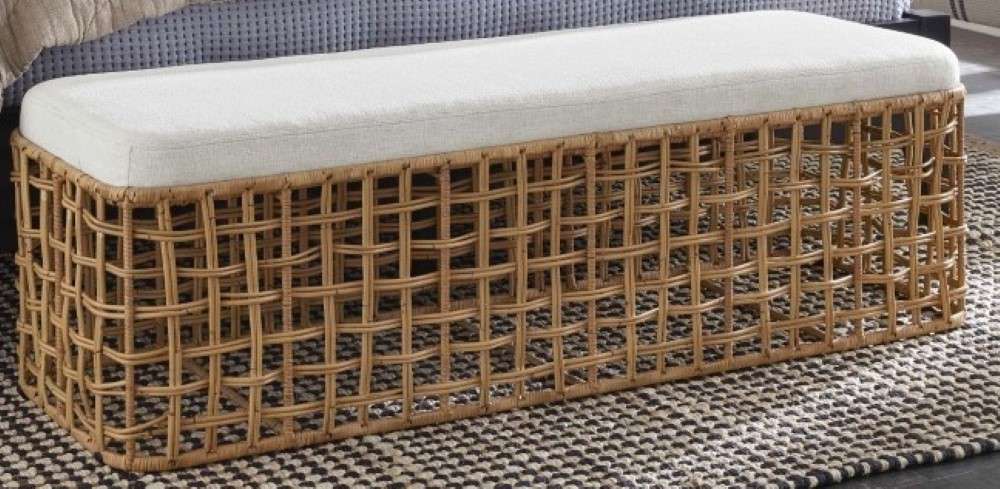 Coastal Living - Getaway Rattan Bench - U033E380 veiw 1
