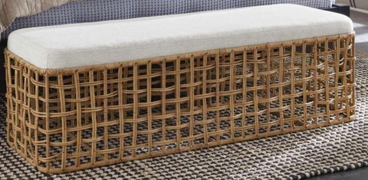 Coastal Living - Getaway Rattan Bench - U033E380 veiw 1