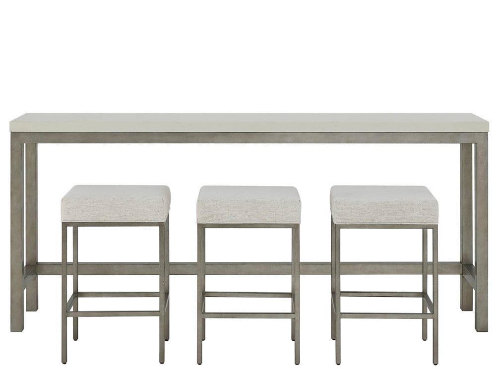 Coastal Living - Oasis Console W Stools - Antique Nickel - U533816 view 1
