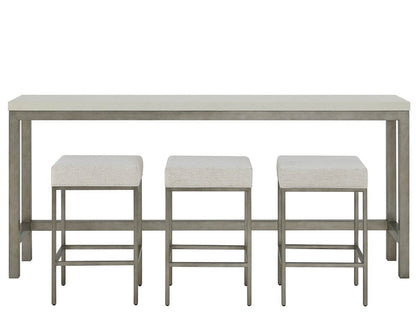 Coastal Living - Oasis Console W Stools - Antique Nickel - U533816 view 1