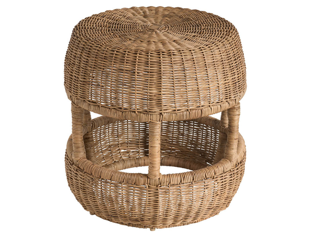 Coastal Living - Oasis Stool - Woven Slimit Brown - U533382 view 1