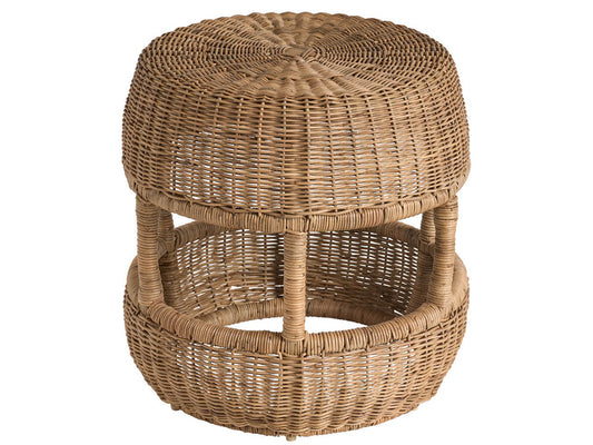 Coastal Living - Oasis Stool - Woven Slimit Brown - U533382 view 1