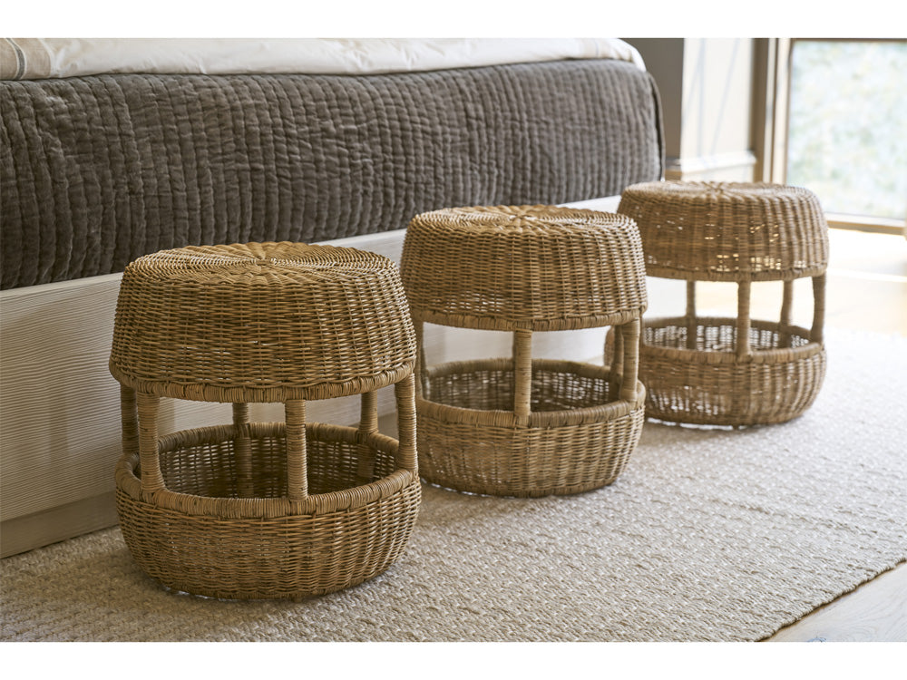 Coastal Living - Oasis Stool - Woven Slimit Brown - U533382 view 3